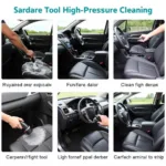 High-Pressure Interior Cleaning Tools in Action