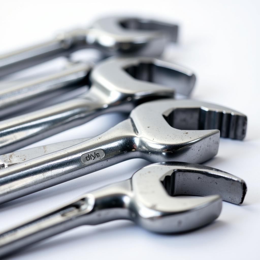 A set of chrome-vanadium wrenches known for durability.