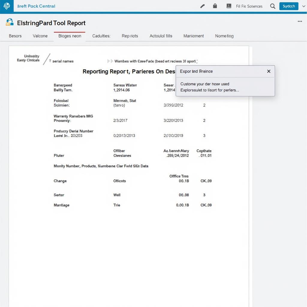 Generating Reports with the HPE Care Pack Central Tool