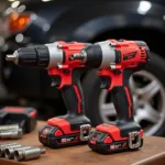 Impact Wrench and Drill Set for Car Repairs