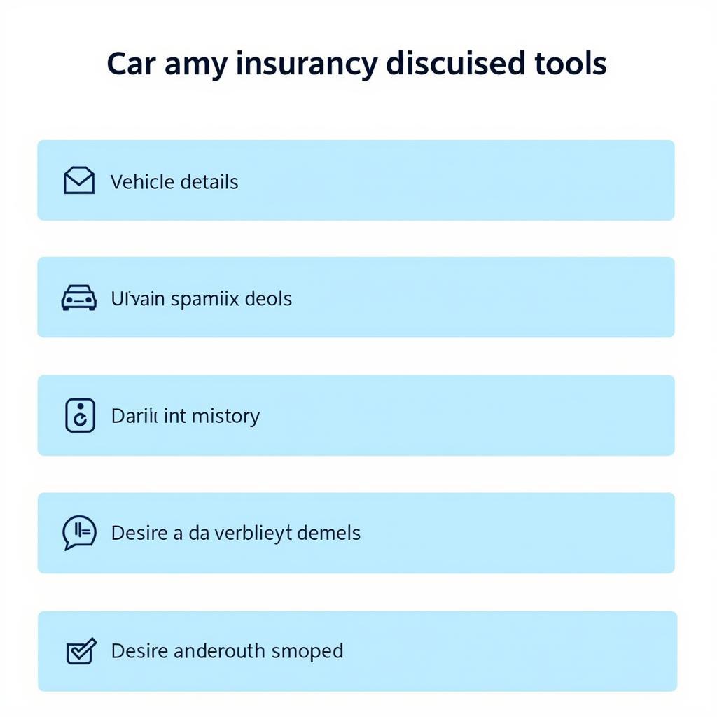 Information Needed for Car Insurance Comparison