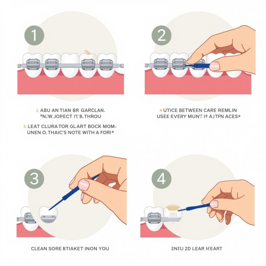 Using an Interdental Brush with Braces