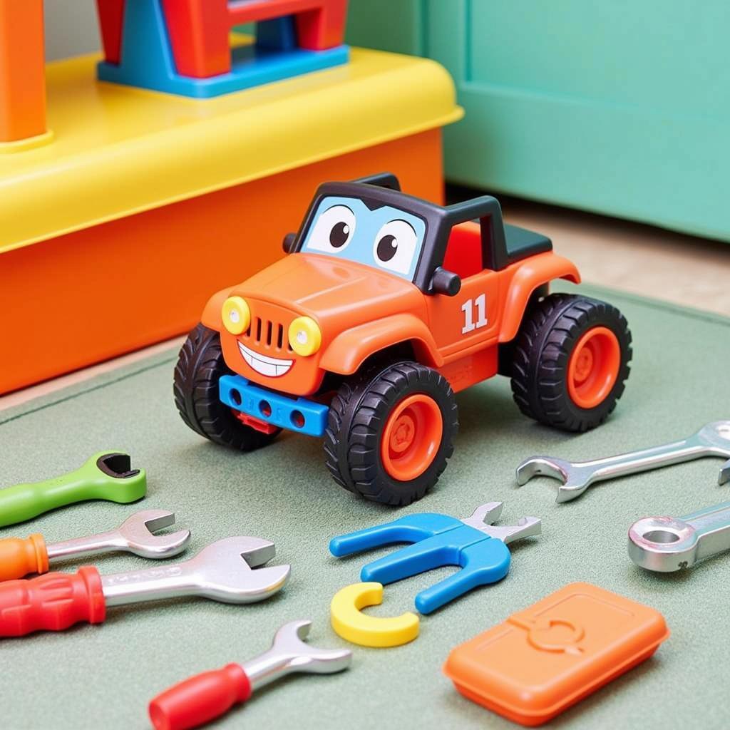 Kids Mechanic Car Set with Various Tools