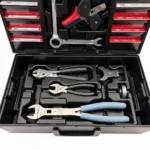 Klein Hand Tools Storage: A well-organized toolbox containing a variety of Klein hand tools, demonstrating proper storage techniques.