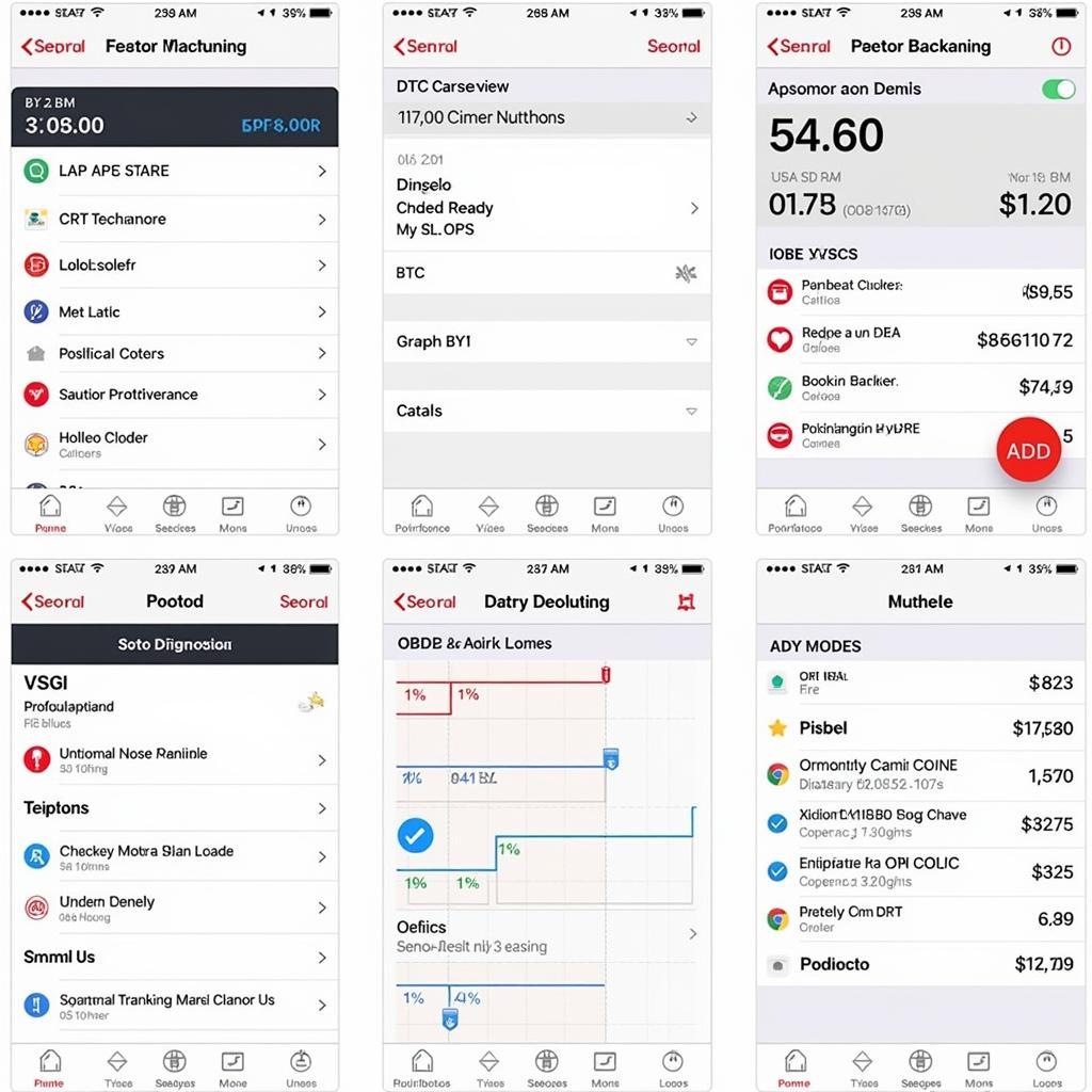 Kobra OBD2 Scanner App Interface