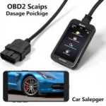 Kobra Wireless OBD2 Scanner Connected to Car