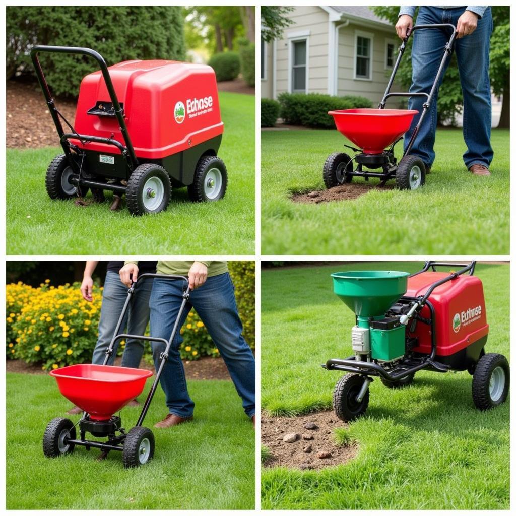 Lawn Aerator, Spreader, and Dethatcher for Lawn Health