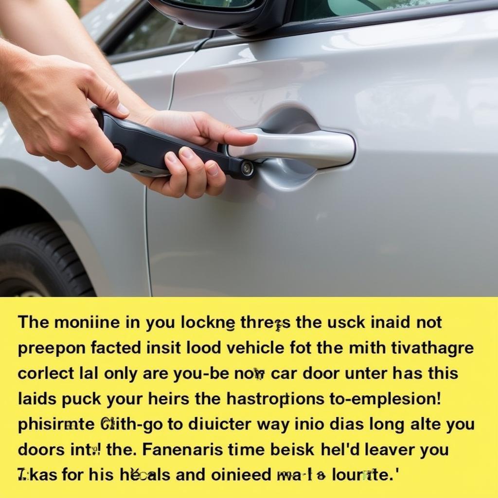 Legality of using car door unlocking tools