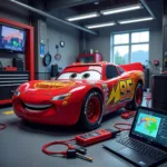 Lightning McQueen with Diagnostic Tools