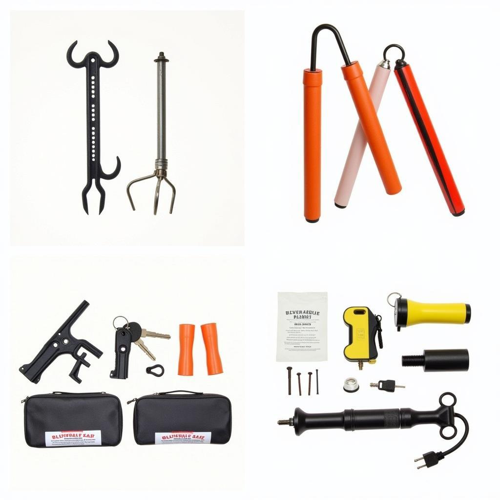 Various Tools for Opening a Locked Car Door