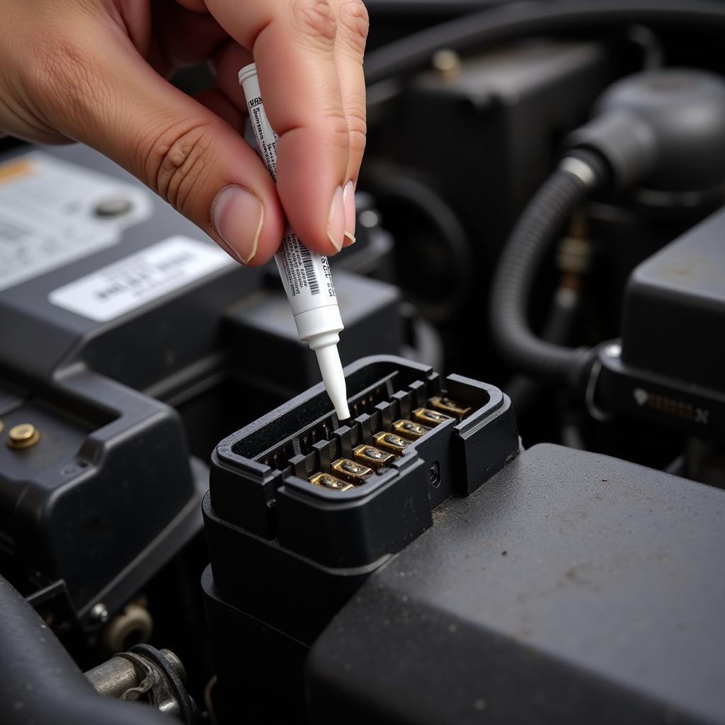 Lubricating Diagnostic Connectors