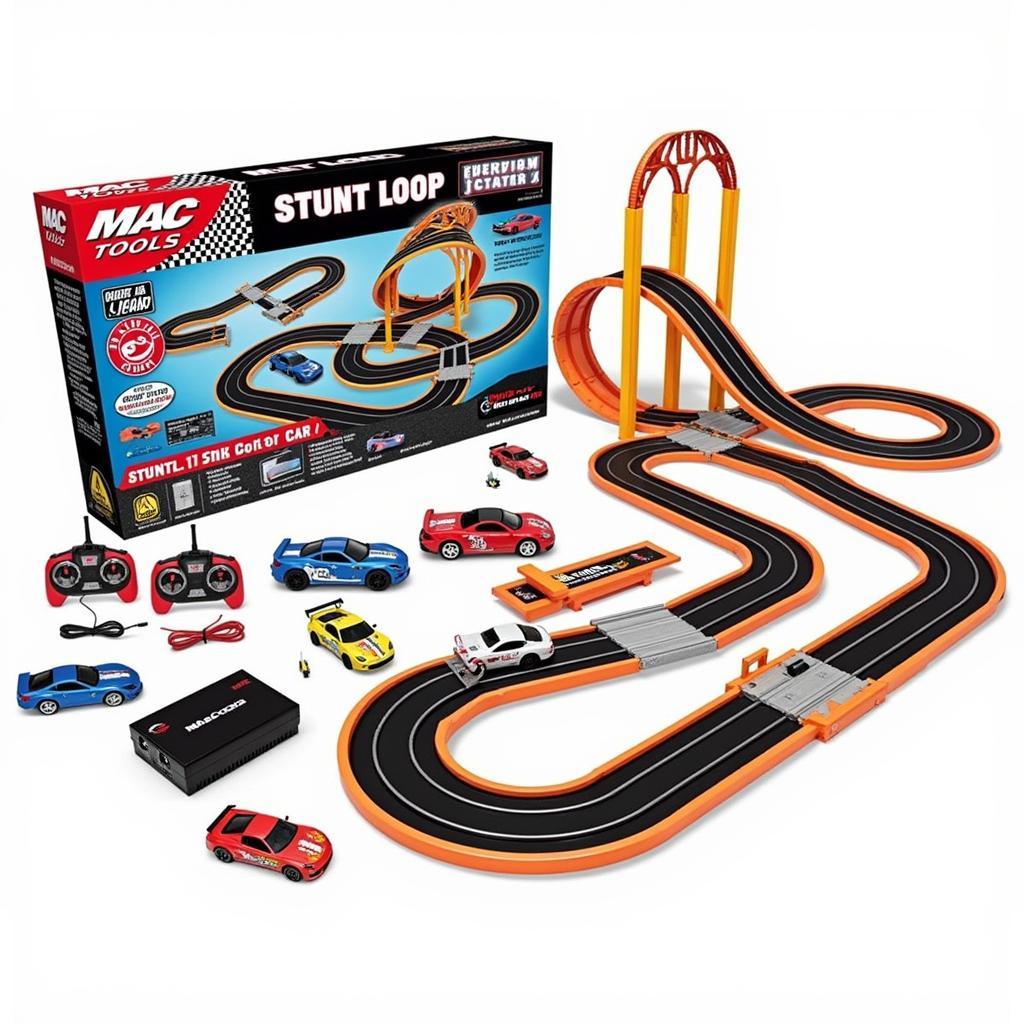 Mac Tools Stunt Loop Slot Car Set Overview