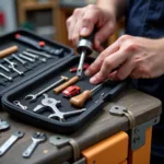 Cleaning and Storing a 1 24 Car Tools Set