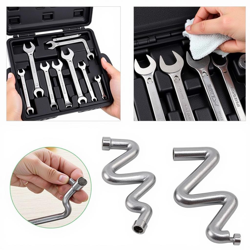 Cleaning and Storing Z-Shaped Tools in a Toolbox