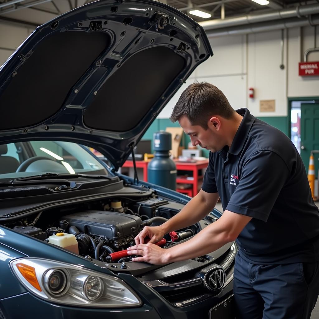 Mechanic Using Rented Tools in Silverdale