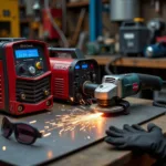 MIG Welder, Plasma Cutter, and Angle Grinder for Car Building