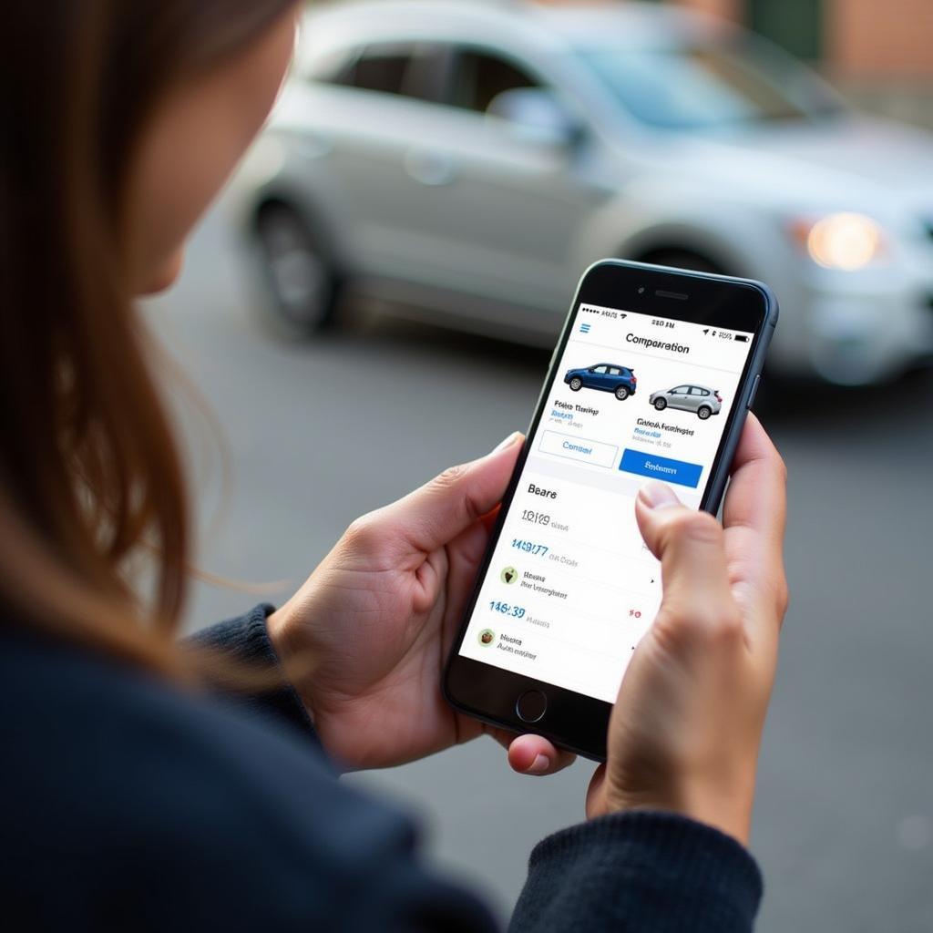 Mobile Car Comparison Tool
