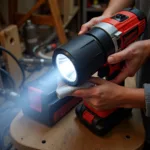 Maintaining a monster tool light for optimal performance.