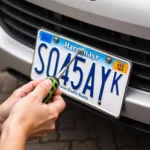 Mounting New License Plates