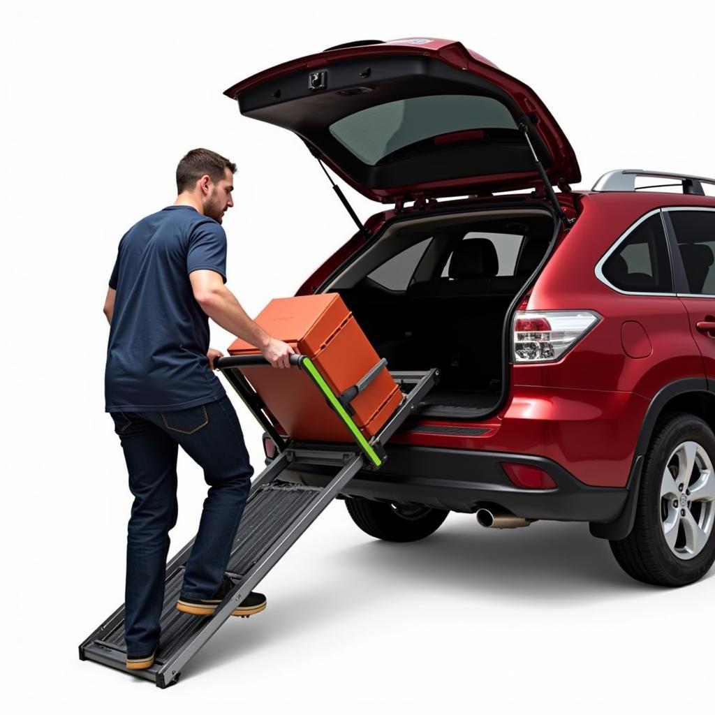 Safely Loading Heavy Tools into a Car