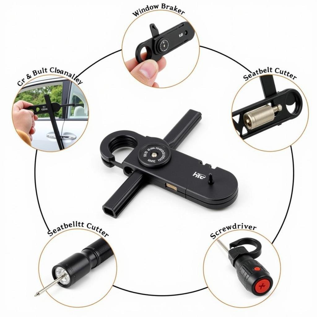 Multi-functional Car Safe Tool