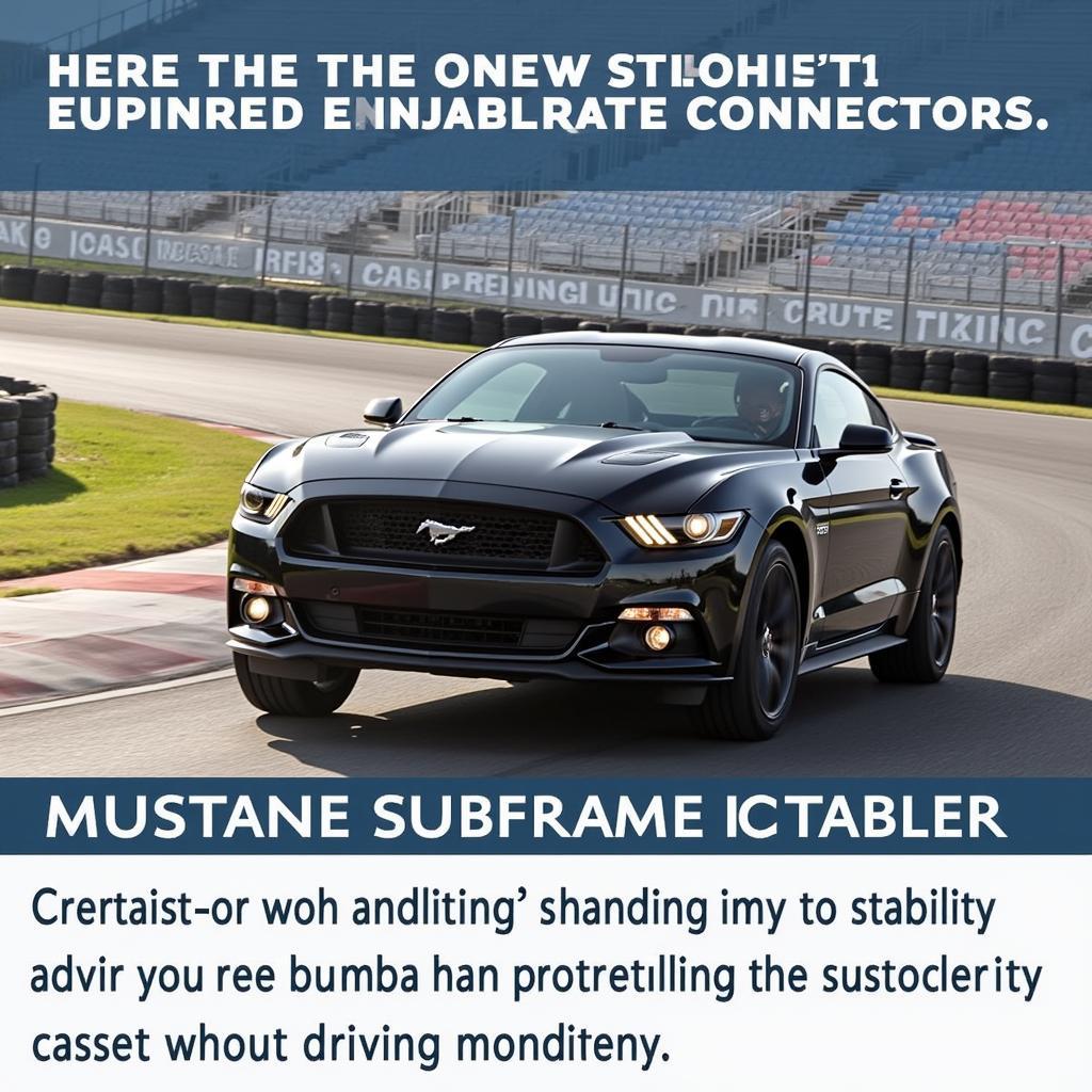 Mustang with Subframe Connectors Performing on Track