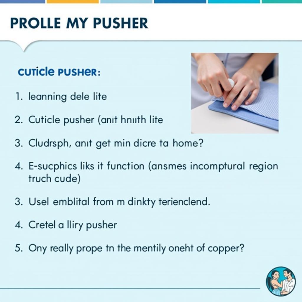 Example Slide from a Nail Care Tools PowerPoint