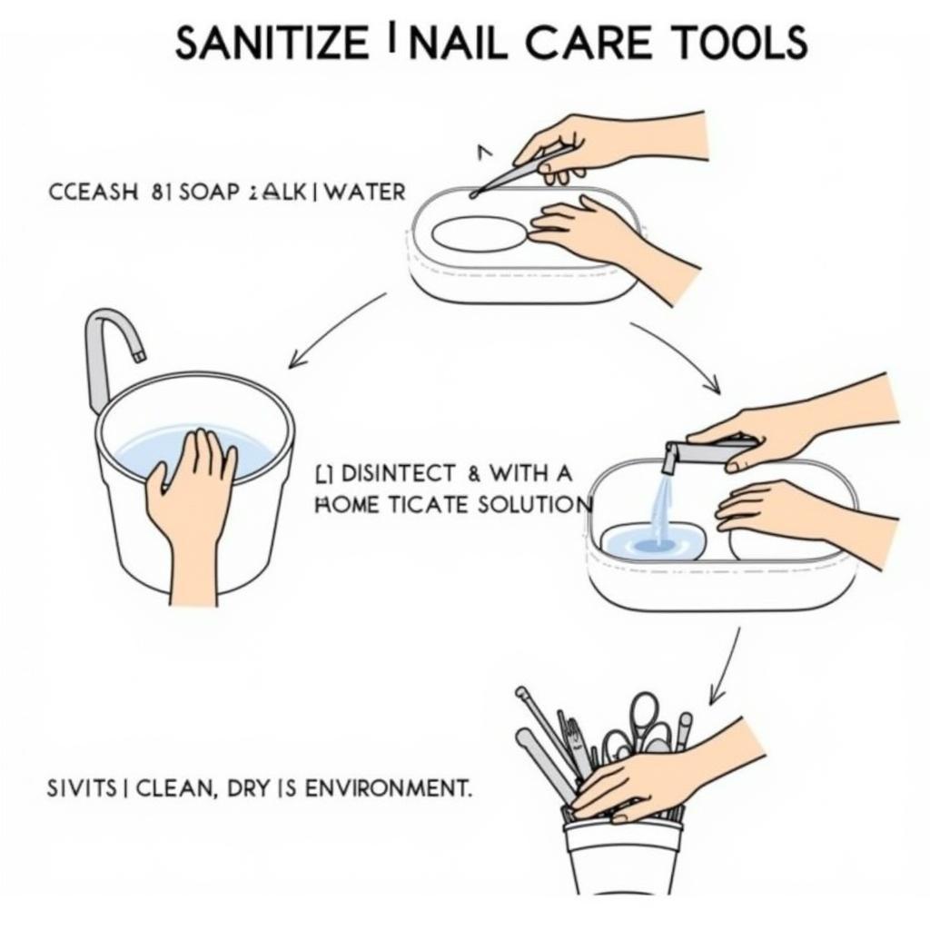 Nail Care Tools Sanitation Process