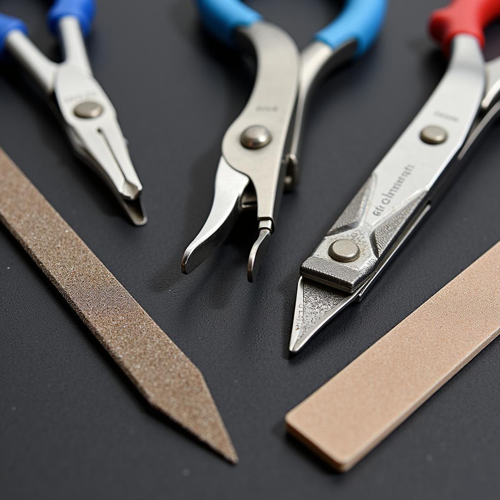 Nail Clippers and Files Close-Up