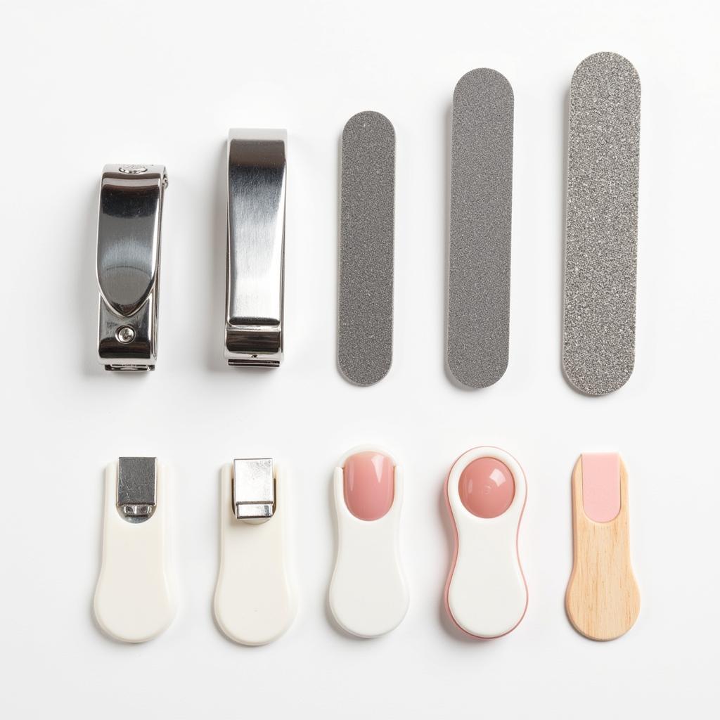 Nail Clippers, Files and Buffers for Shaping and Smoothing Nails