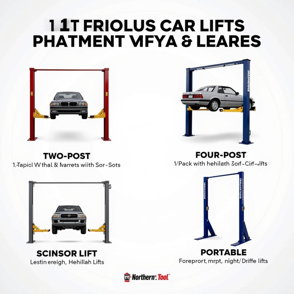 Different Types of Car Lifts at Northern Tool