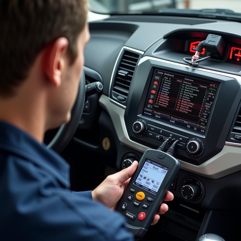 Using an OBD-II Scanner on a Modern Car