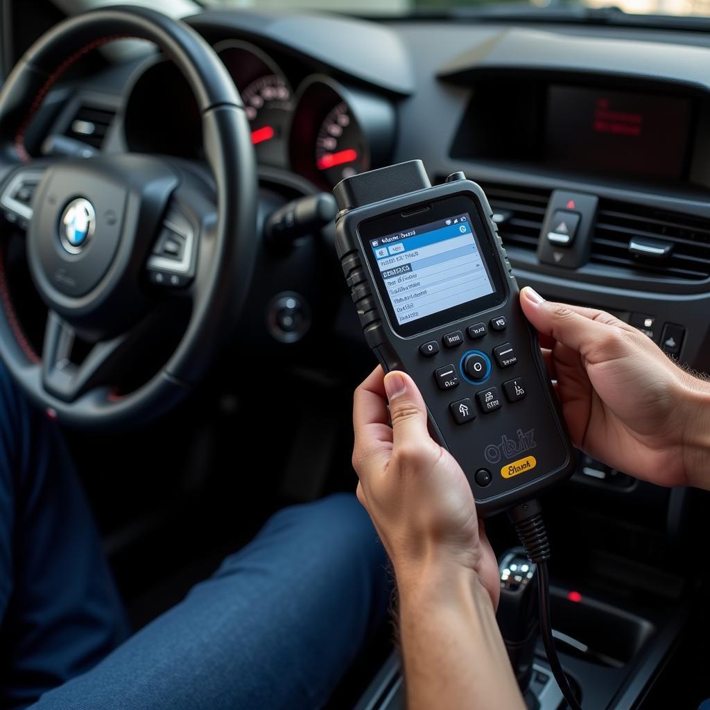 OBD2 Scanner Diagnosing Car Issues