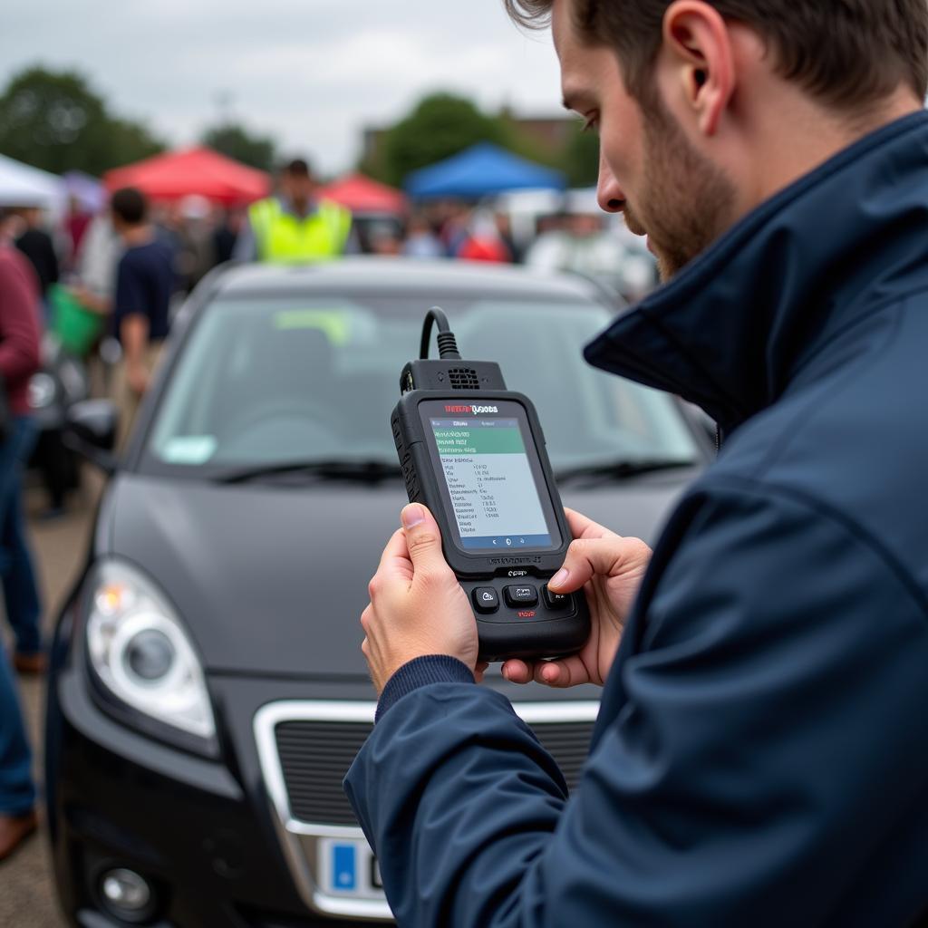 Finding an OBD2 scanner at a car boot sale in London