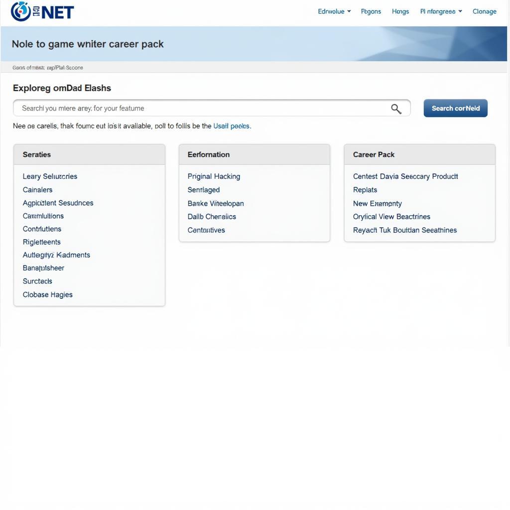 O*NET Career Exploration Homepage