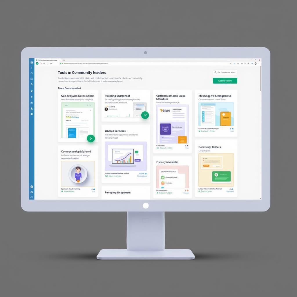 Dashboard of Online Community Tools for Leaders