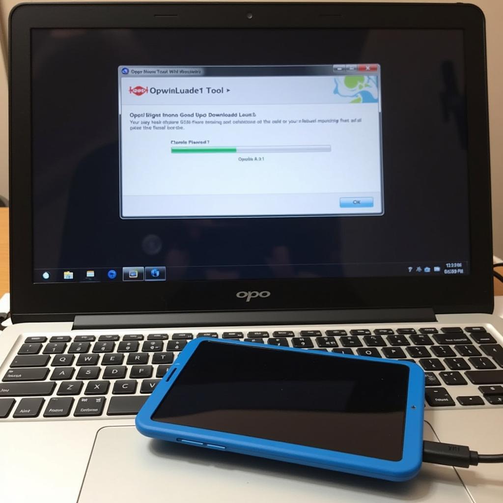 Oppo Download Tool Flashing in Progress