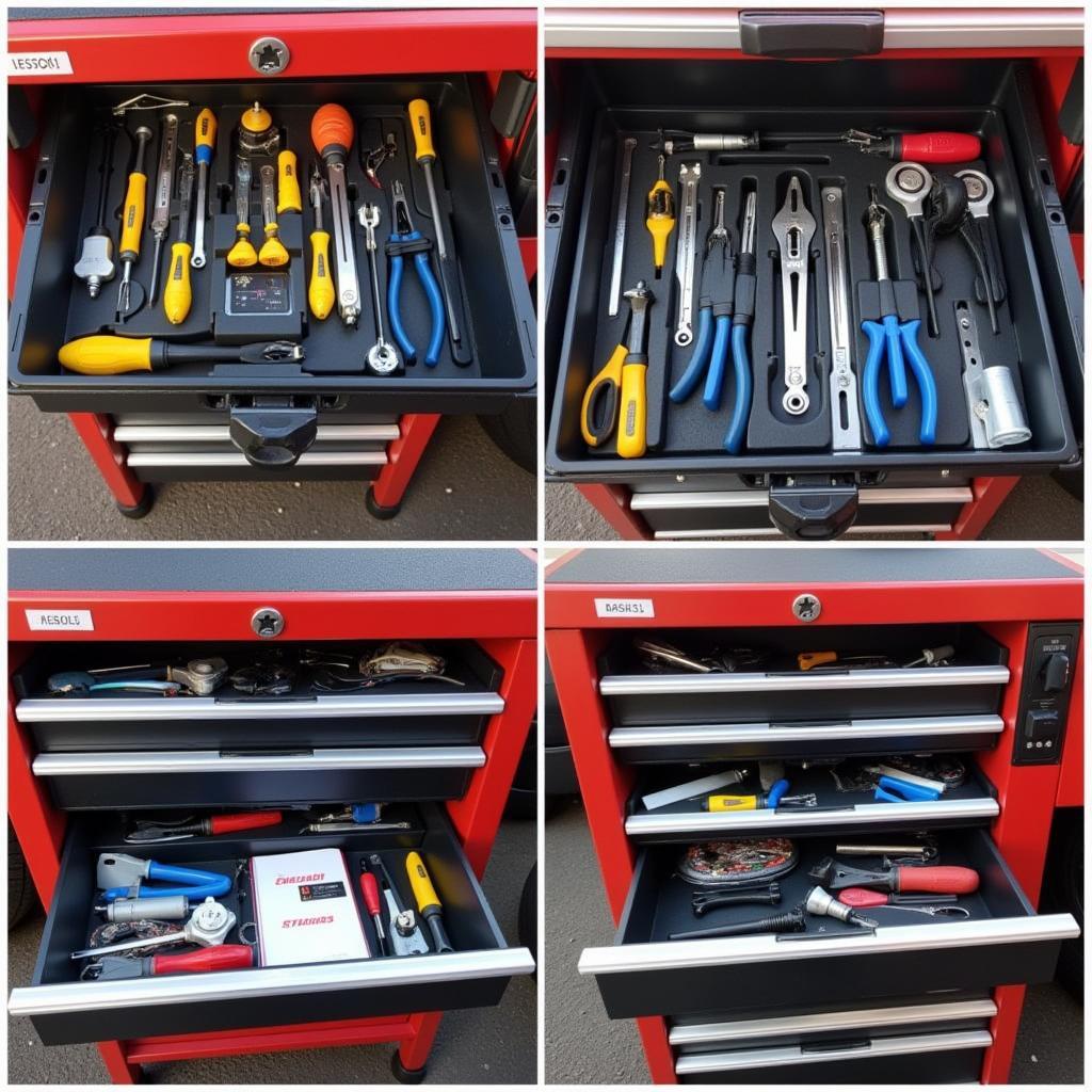 Organized Car Stereo Tool Box