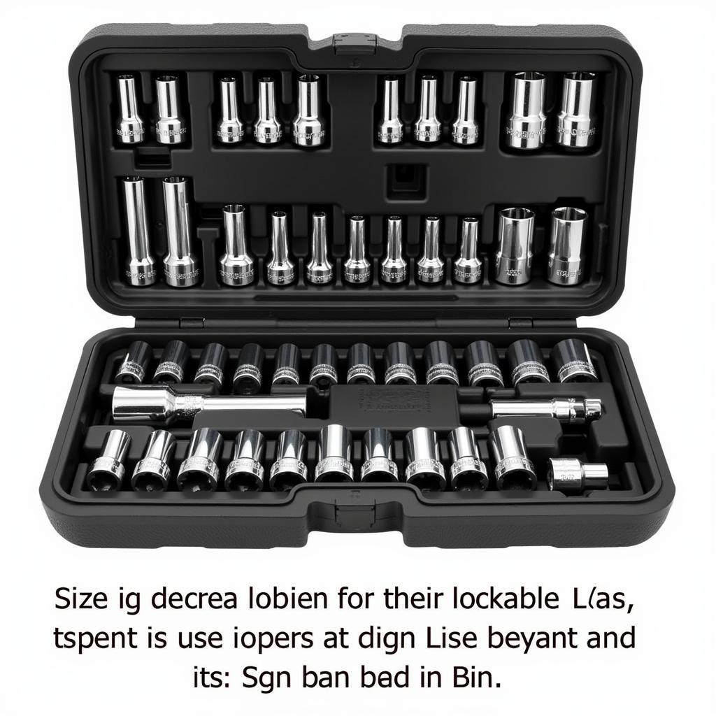 Organized Car Tool Socket Set