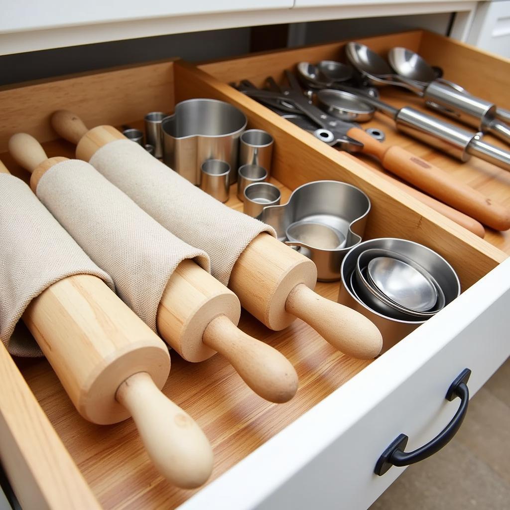 Organized Pastry Tool Drawer