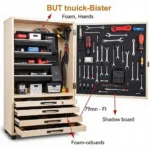 Example of a Well-Organized RC Tools Cabinet