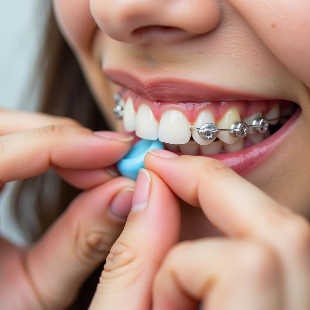 Applying Orthodontic Wax