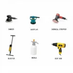 Overview of different paint removal tools for cars