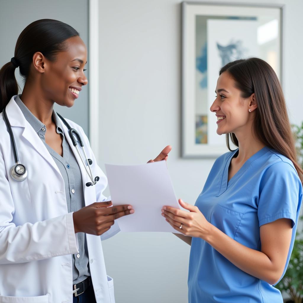 Patient and Doctor Discussing Discharge Plan