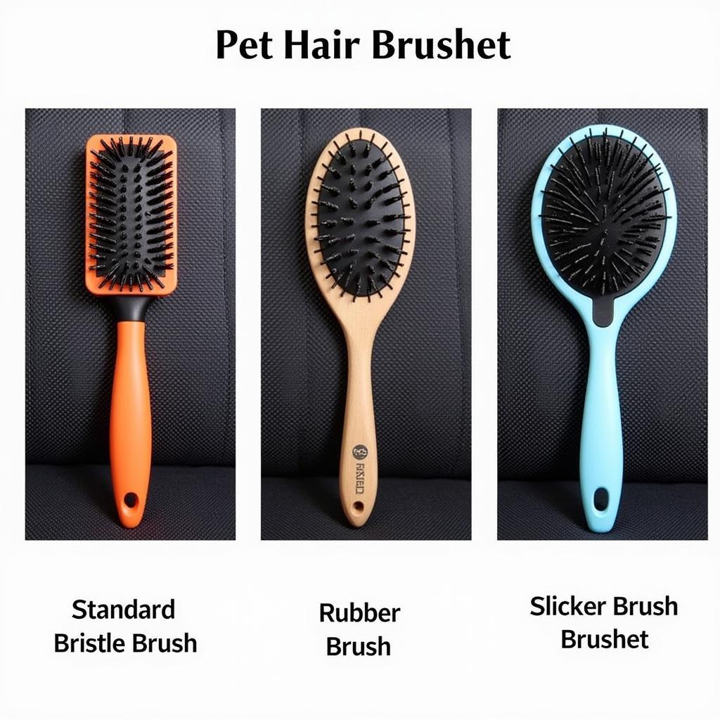 Pet Hair Removal Brushes for Car: Bristle, Rubber, and Slicker Brush Options