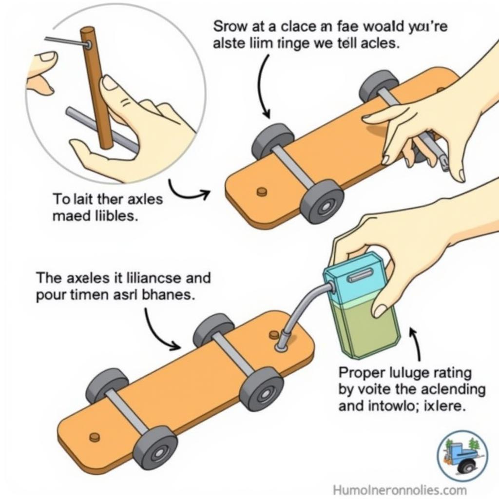 Installing Axles on a Pinewood Derby Car