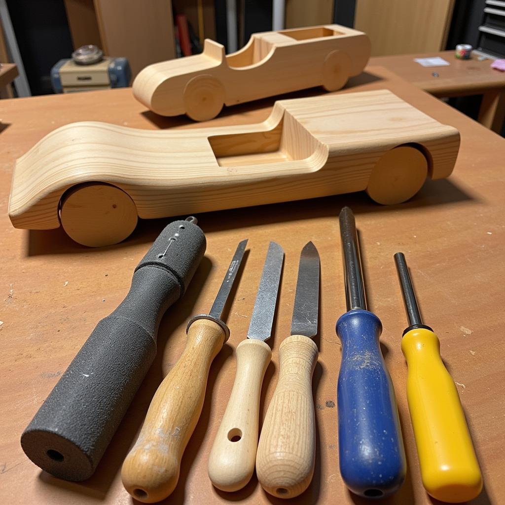 Pinewood Derby Car Body Shaping Tools