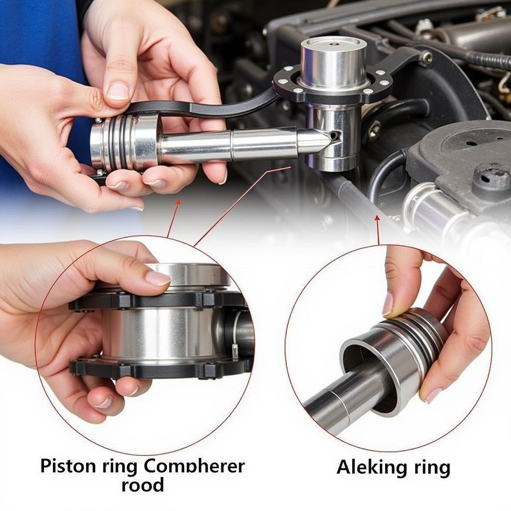 Piston Ring Compressor Tool in Use