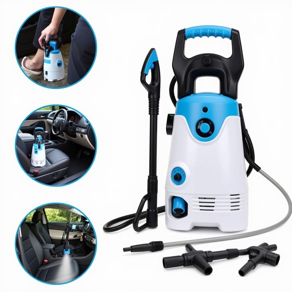 Portable High-Pressure Cleaner for Car Interiors