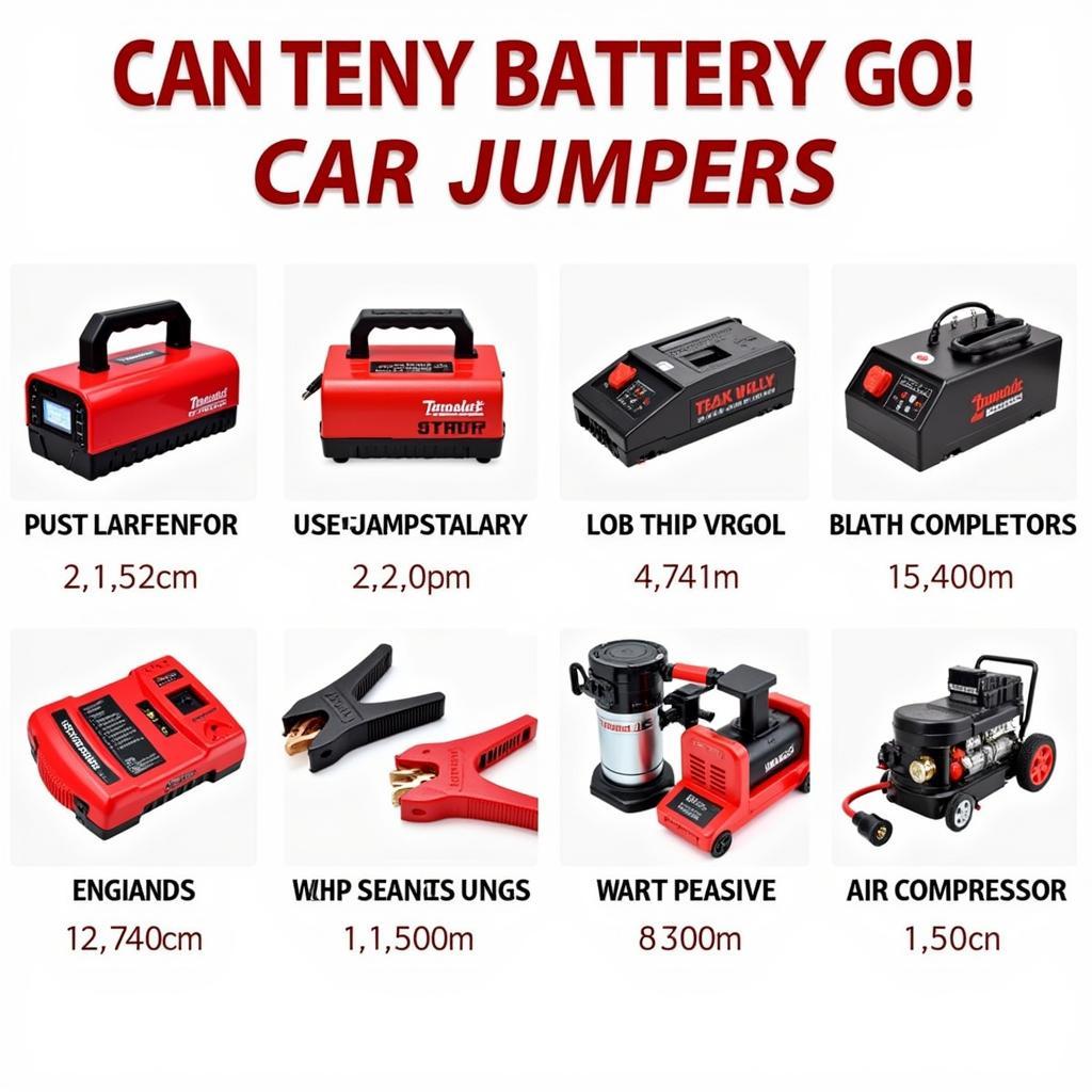 Different Types of Power Tool Battery Car Jumpers